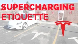 Tesla Model 3 Supercharger Etiquette