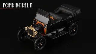 Ford Model T 1914 Touring чёрного цвета • Minichamps • Масштабные модели автомобилей США 1:43