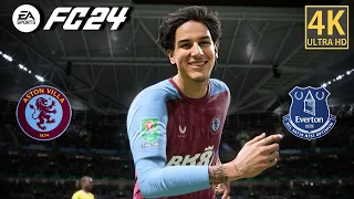 Aston Villa vs. Everton • Carabao Cup 2023/24 Full Match Gameplay