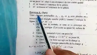 exercice N2  èlectrostatique (physique2)