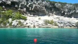 Platform view at Dean's Blue Hole