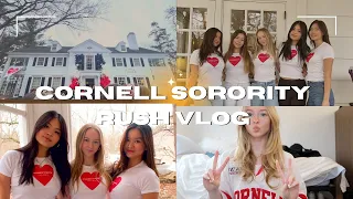 sorority recruitment at cornell university | preference round and bid day vlog!