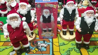 Gemmy Hip Swinging Santa "Here comes santa claus" and "santa clause is coming to town"