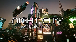 [ASMR] Night City Cyberpunk Ambience - 10 Hours