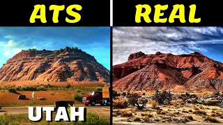 ATS vs Real Life ● Comparison of Utah Map DLC with Real Life | American Truck Simulator