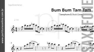 Partitura Bum Bum Tam Tam ♪ MC Fioti - Saxophone & Duck Cover | Partitura