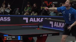 Benedikt Duda's effective combo against Ma Long