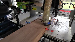 Shapeoko first chips with Router11 and Servo57B steppers