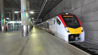 (4K)  Stansted Express 745/1s at Stansted Airport: 745107 on 1B61 & 745106 on 1B64. 17.08.20