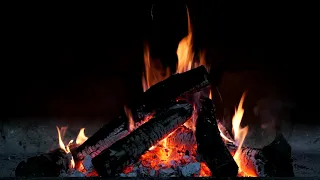 #Футаж костёр с углями ◄4K•HD► #Footage fire with coals