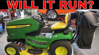 Will It Run? abandoned John Deere x360 from a Yard Sale,