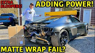 Rebuilding A Wrecked 2020 TWIN TURBO Audi R8 Part 13!!!