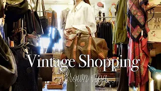 [Vlog] Popular Vintage shop in Tokyo 💐Antiques | interior| autumn outfit | Tokyo | shopping | vlog