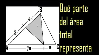 Que parte del area total representa el área de la región sombreada. geometría - áreas - 13