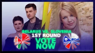 VOTE NOW: 🇧🇾 BELARUS VS 🇸🇮 SLOVENIA - EUROVISION 2020 BATTLES (1ST ROUND)