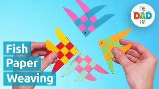 Simple Paper Weaving Fish Craft Step by Step Tutorial