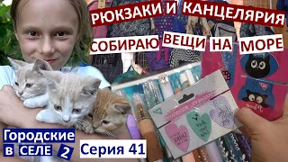 41 серия / Канцелярия и рюкзак / купила купальники / едем на море / три котёнка / back to school /