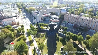 Аэросъемка города Калуга/Aerial view of the city of Kaluga