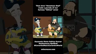 That time “American Dad” made a parody of our famous “Africa” cover 😂 #toto #africa #acousticcover