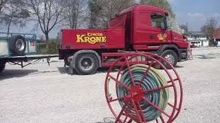 Circus Krone Aufbau in Pfaffenhofen an der Ilm