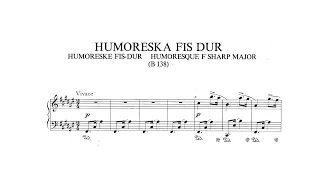 Dvořák: Humoresque in F-sharp major, B 138 (with Score)