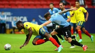 Обзор матча Уругвай - Колумбия - 0:0, по пенальти - 2:4. Copa America-2021. 1/4 финала