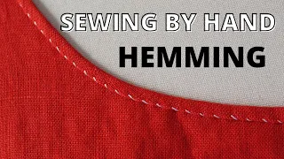 Hand Sewing Tutorial (RIGHT HANDED): Hemming Stitch aka Felling