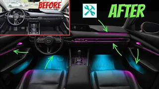 Mazda | How To install AMBIENT led LIGHT? 🛠 💡