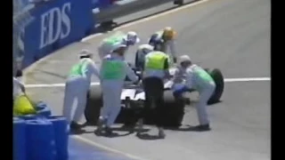 1995 Adelaide Coulthard pitaccident