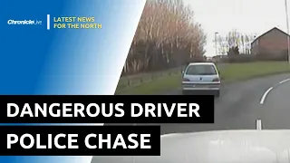 Dangerous driver speeds through the streets of Jarrow in police chase