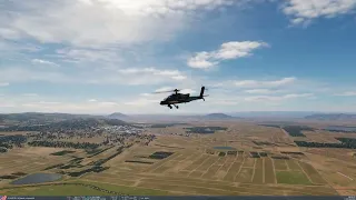 DCS AH-64D Autorotation (engines off)