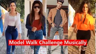 Model Walk Challenge Musically | Nagma, Bhavna, Manjul, Anam Darbar and More