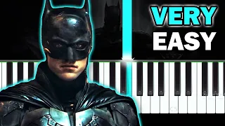 THE BATMAN (2022) - Theme - VERY EASY Piano tutorial