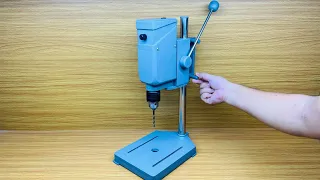 Homemade mini drill from PVC plastic
