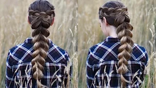 Wrapped Pull Thru Braid | Cute Girls Hairstyles