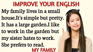 My Family | Improve Your English | Listen and Practice | @EnglishMomentum