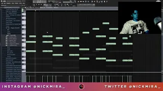 Nick Mira Making “Smile” MELODY AND BEAT By Juice WRLD [LIVE - 4/4/18]