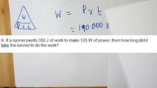 Power part 2   Calculating Work Done and Time