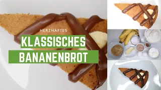 Bananenbrot / Backen herzhaftes klassisches Bananenbrot / einfach backen