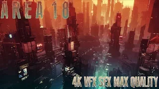 Star Citizen - Inside Area 18 in 4k60 | VFX SFX | H.265