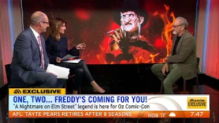 Robert Englund interview Australian TV 2016