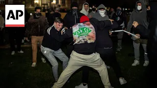 Fights break out between protesters at UCLA