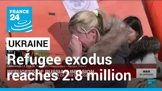 Refugee exodus reaches 2.8 million as Russia strikes hit west Ukraine • FRANCE 24 English