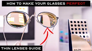 The THINNEST prescription lenses - Plastic vs Glass