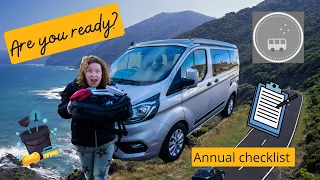 Are you Ready? Annual Checklist | Ford Nugget Van life