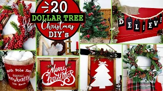 20 HIGH END Dollar Tree Christmas DIY's | $1 Decorations & Ideas 🎄