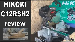 001 Piła ukośnica Hikoki C12RSH2 - miter saw hitachi review