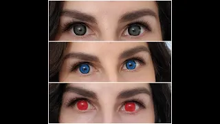 Unboxing and trying on huge haul of Uniqso contacts. Halloween and Cosplay lens review uniqso.com