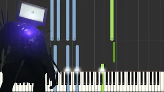 TV Man Theme Song - Skibidi Toilet (Piano Tutorial) [Synthesia]