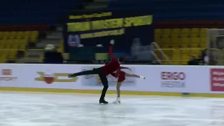 Laura BARQUERO Aritz MAESTU ESP FS Senior Pairs Mentor Torun Cup 2018